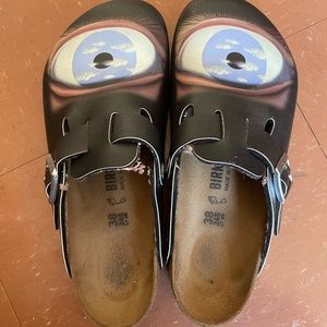Birkenstock Boston clogs x Rene Magritte collab